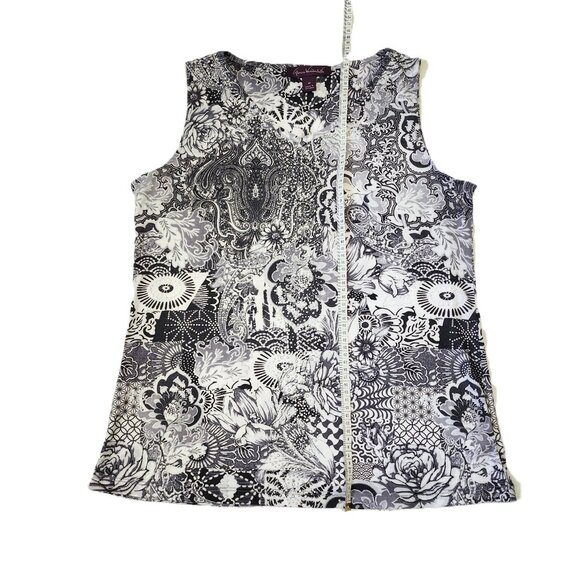 *New Low Price!* Black & White Glitter Tank Top - Picture 2 of 7